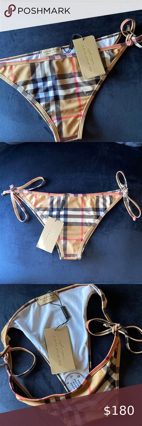 girls burberry swim|burberry plaid bikini.